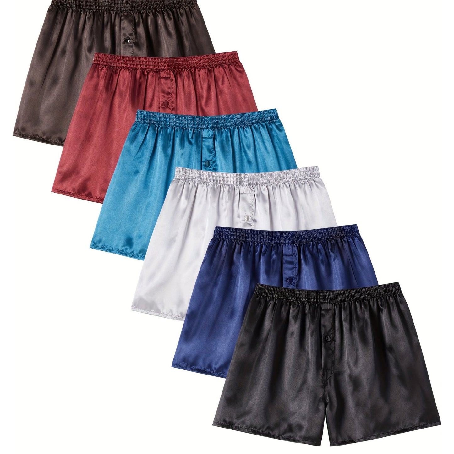 Set of 3/6 Jupitersecret Men'S Boxer Shorts, Smooth Touch Home Shorts with Elastic Waistband.