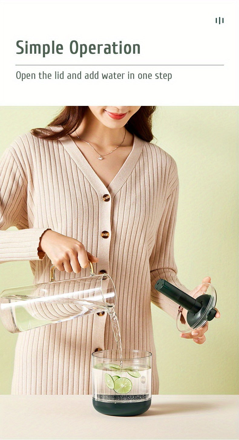Humidifiers For Bedroom, 1L Cool Mist Humidifiers, Transparent Tank, LED Night Light, 2 Mist Mode, 2000mAh Battery Operated Humidifier, Quiet Air Humidifier, Portable Travel Humidifier For Car Desk Home Office
