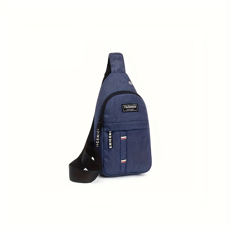 Men's Adjustable Chest Bag Outdoor Mountaineering Cycling One Shoulder Slant Cross Oxford Cloth Chest Bag