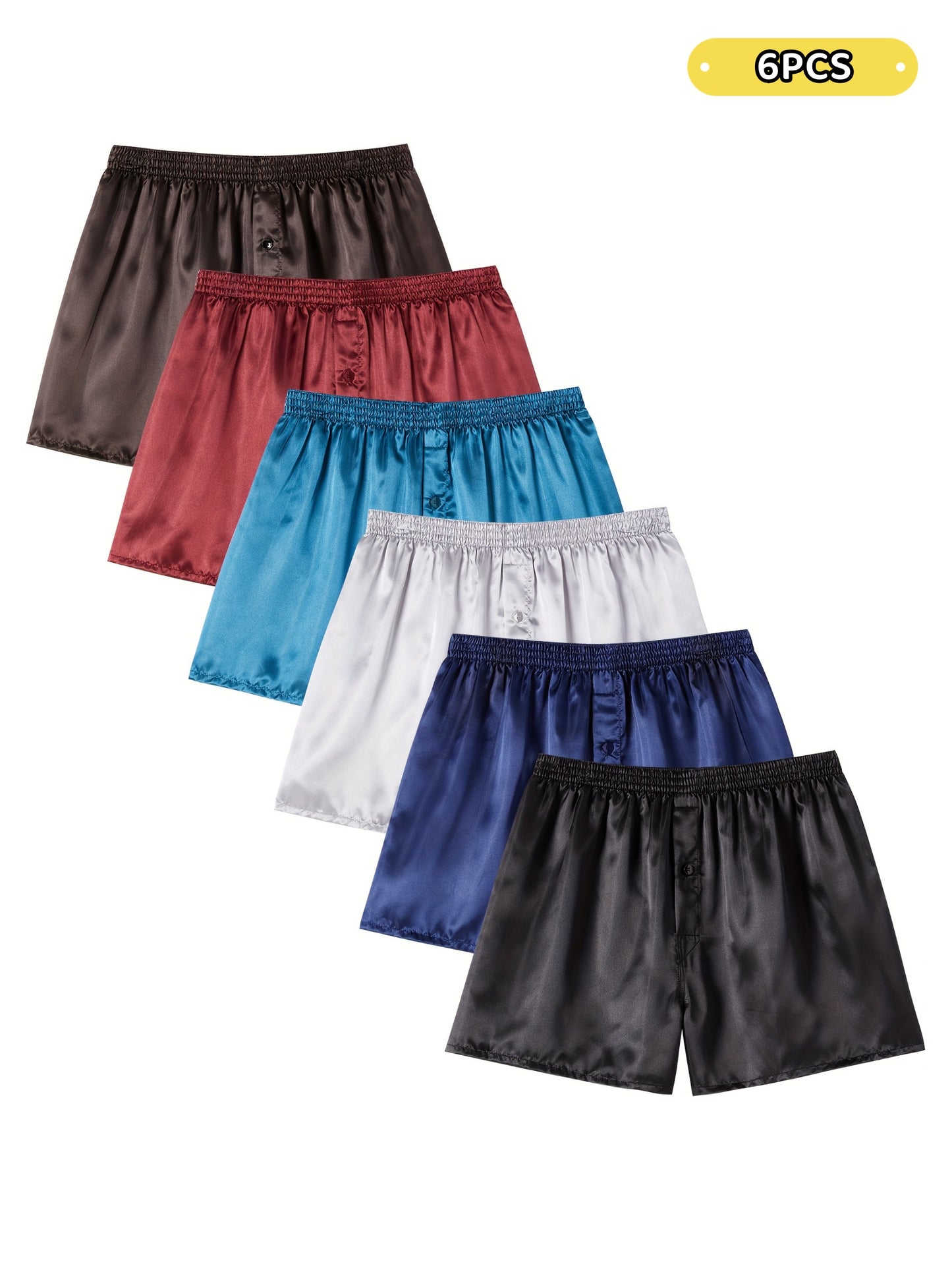 Set of 3/6 Jupitersecret Men'S Boxer Shorts, Smooth Touch Home Shorts with Elastic Waistband.