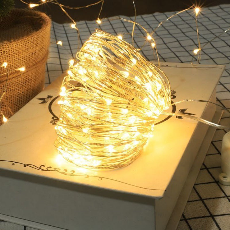 [LED String Lights] 50/100LED String Lights - 1pc Suitable for Bedroom, Party, Wedding, Christmas and Halloween Decoration Light