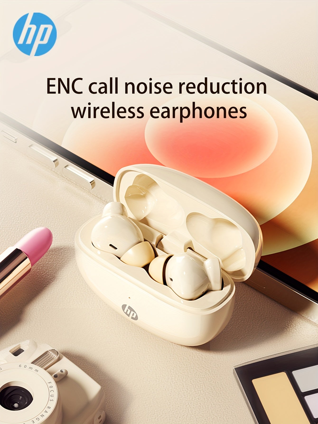 TrueComfort Wireless Earbuds - Advanced ENC Noise Cancellation, Sweat-Resistant, Comfortable Fit, Built-in Microphone, Crystal-Clear Sound, Universal Compatibility for iPhone and Android - Perfect for Workout, Travel, and Dai