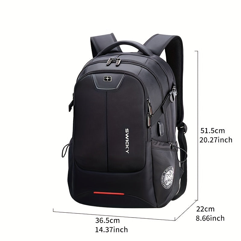 Travel Laptop Backpack, Waterproof Anti Theft Backpack With Lock And USB Charging, Large 17-17.3inch/43.18-43.94cm Computer Business Backpack For Men Women, School College Backpack, School bags, Valentines Gifts