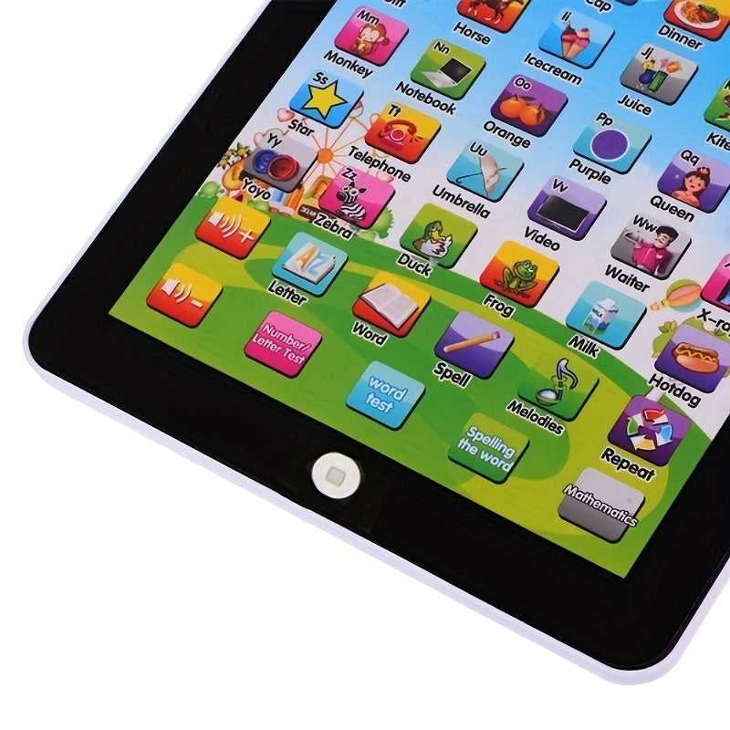 Youngsters' Educational Tablet Toy - Fun Learning Pad Toy for Boys & Girls, Battery-Powered, Multicolor