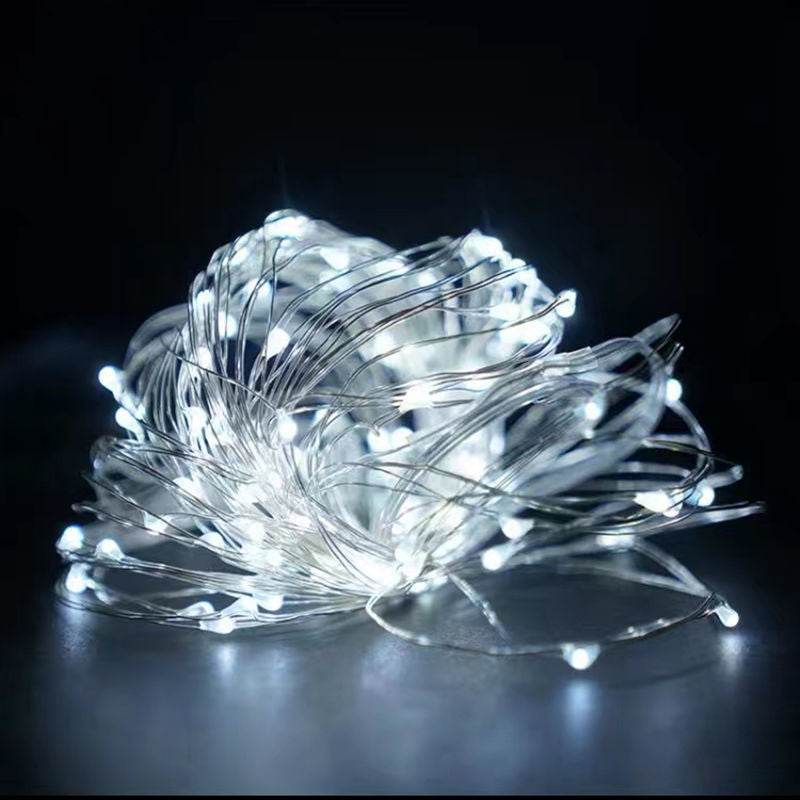 [LED String Lights] 50/100LED String Lights - 1pc Suitable for Bedroom, Party, Wedding, Christmas and Halloween Decoration Light