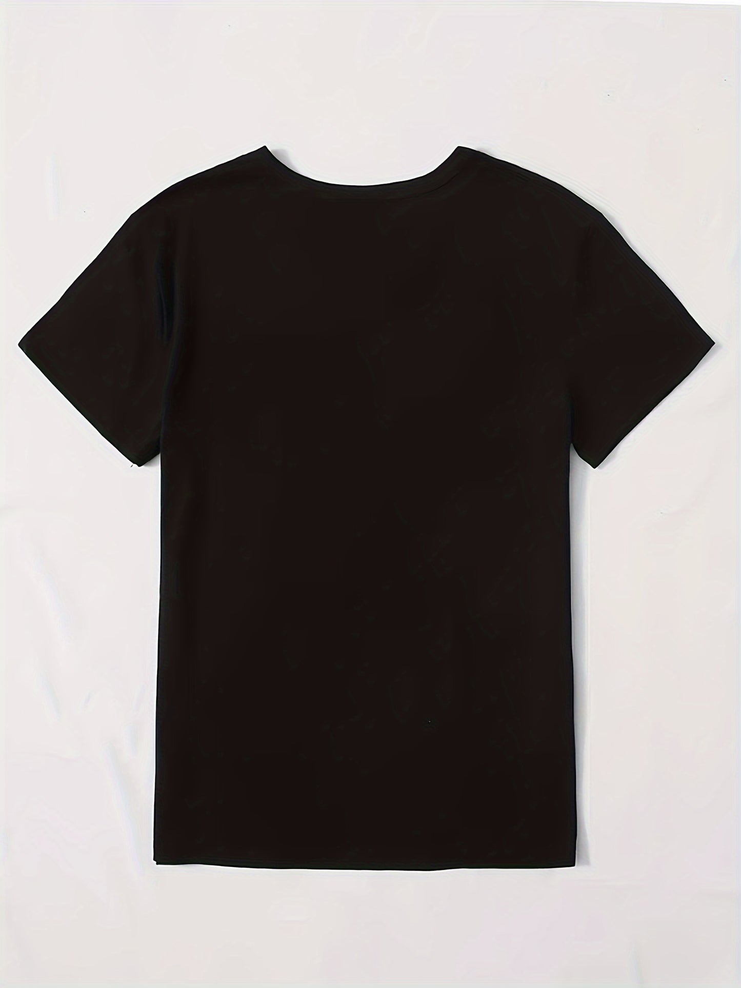 Crown Letter Print Crew Neck T-Shirt, Casual Short Sleeve T-Shirt For Spring & Summer, Women's Clothing
