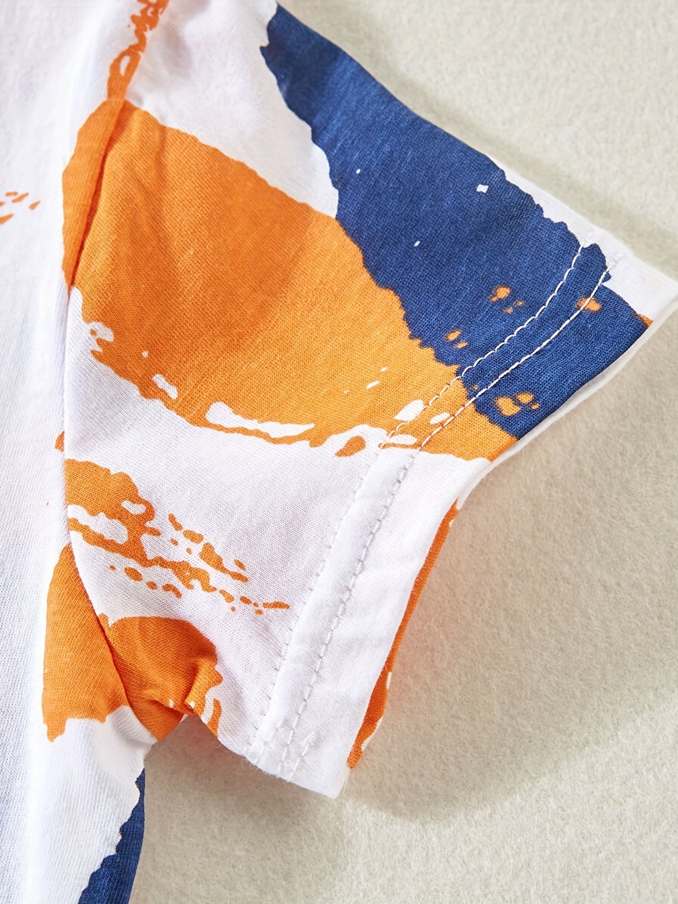 2pcs Boys Teen Casual Graffiti Round Neck T-shirt & Shorts Set Clothes For Summer Daily & Outdoor Wear