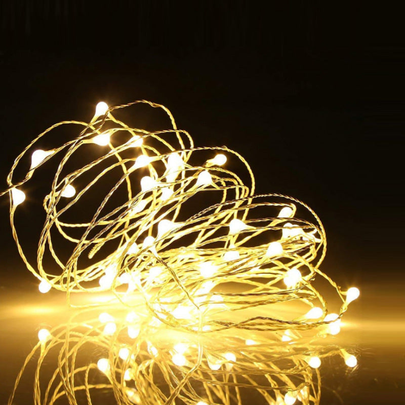 [LED String Lights] 50/100LED String Lights - 1pc Suitable for Bedroom, Party, Wedding, Christmas and Halloween Decoration Light