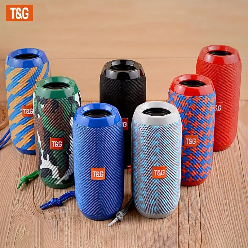 TG117 Portable Wireless Stereo Speaker System - Twin Speaker TWS Technology, Built-in Mic for Hands-Free Calls, FM Radio, TF Card & USB Playback - Perfect for Travel, Outdoor Adventures, and Indoor Entertainment