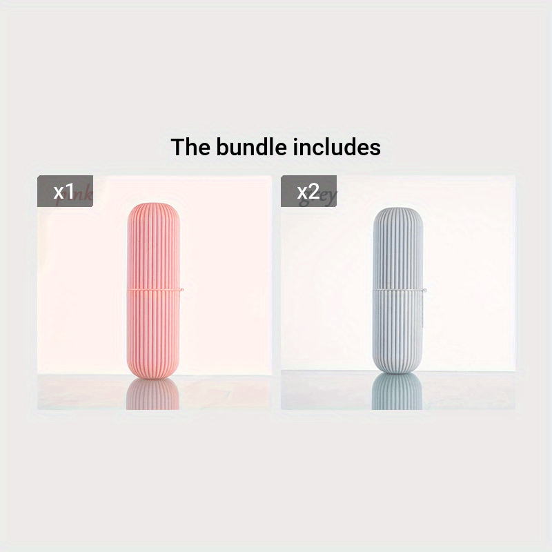 Household Travel Mouthwash Cup Toothbrush Cup Makeup Brush Storage Box Travel Wash Cup Portable Couple Toothbrush Toothpaste Storage Box Simple Toothbrush Mouthwash Cup Toothjar Set Rope Color Random travel must have
