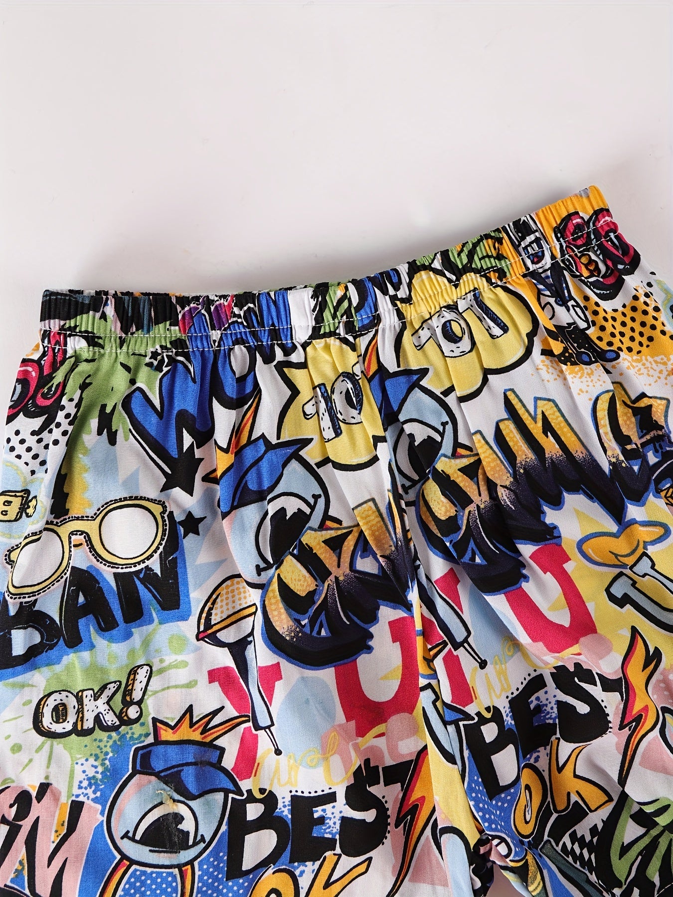 Cool Letter Print Boys Comfortable Creative Beach Shorts - Casual Quick-drying Fabric - For Summer Seaside Outdoor Activities - Perfect Gift for Boys