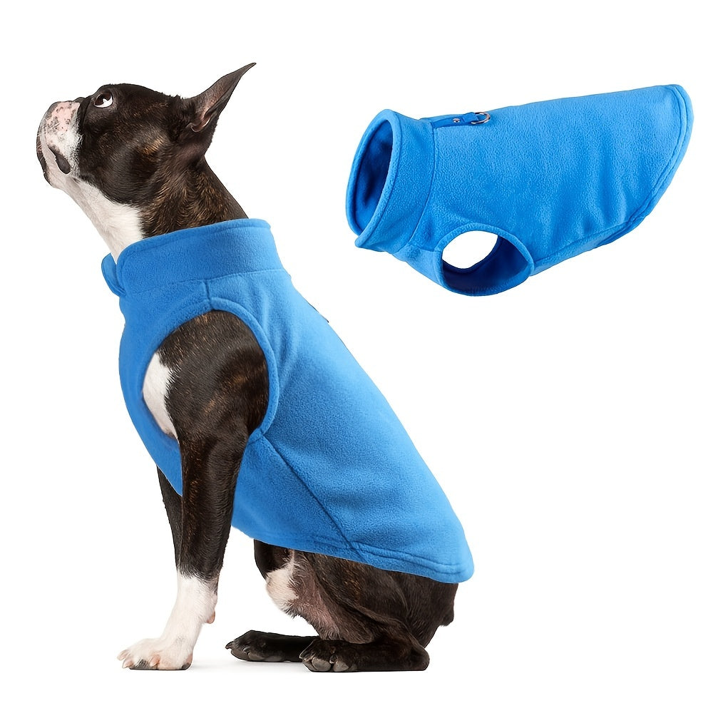 Cozy Winter Fleece Dog Jacket For French Bulldogs And Small Dogs - Warm And Comfortable Pet Clothing
