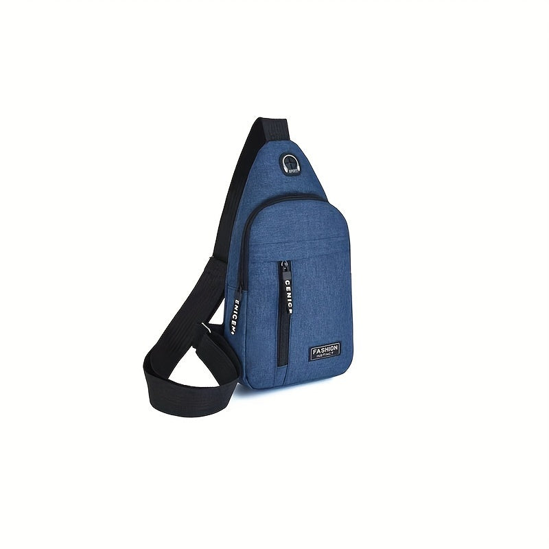 Men's Adjustable Chest Bag Outdoor Mountaineering Cycling One Shoulder Slant Cross Oxford Cloth Chest Bag