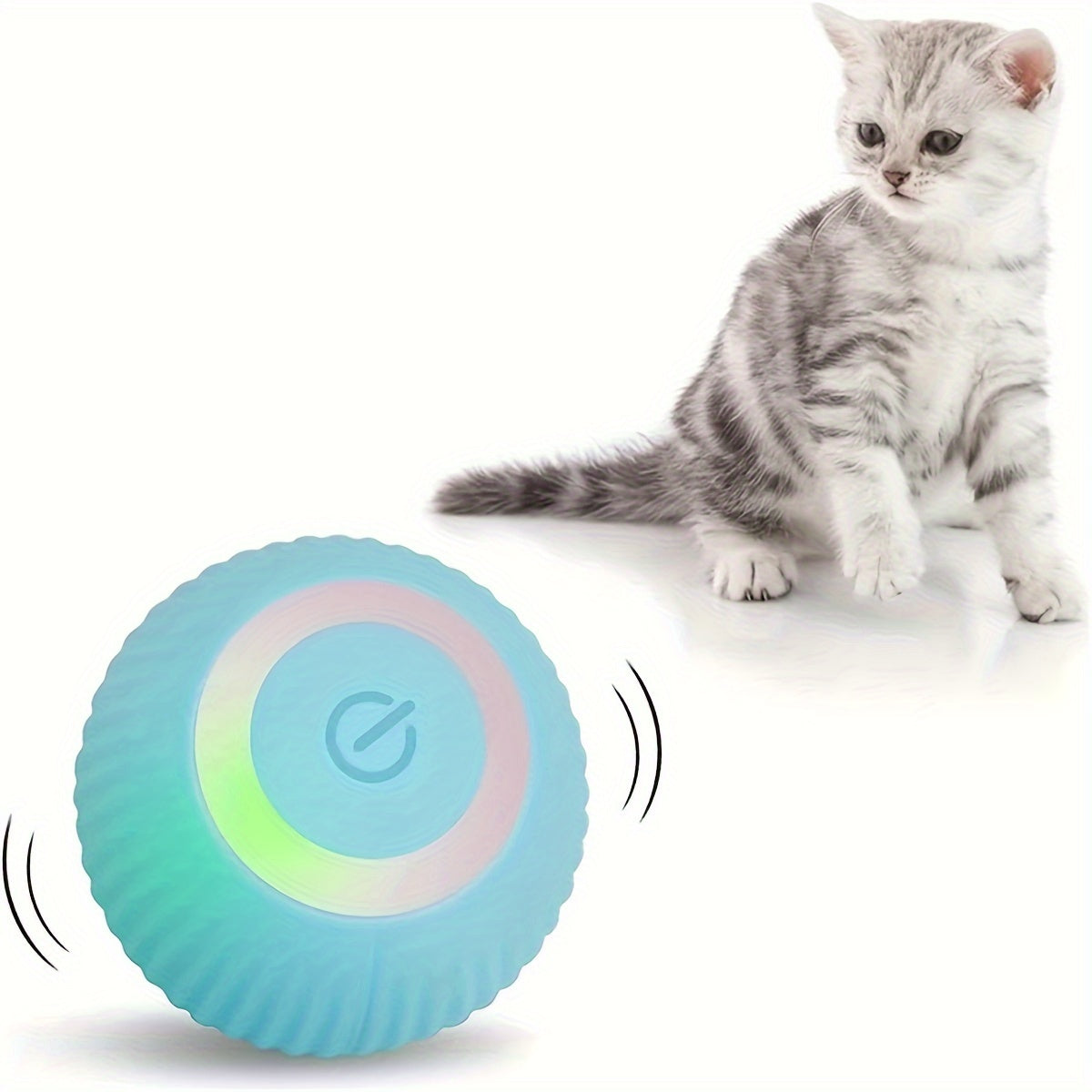 1pc Smart Cat Toy Automatic Rolling Ball Electric Interactive Training Self-Moving