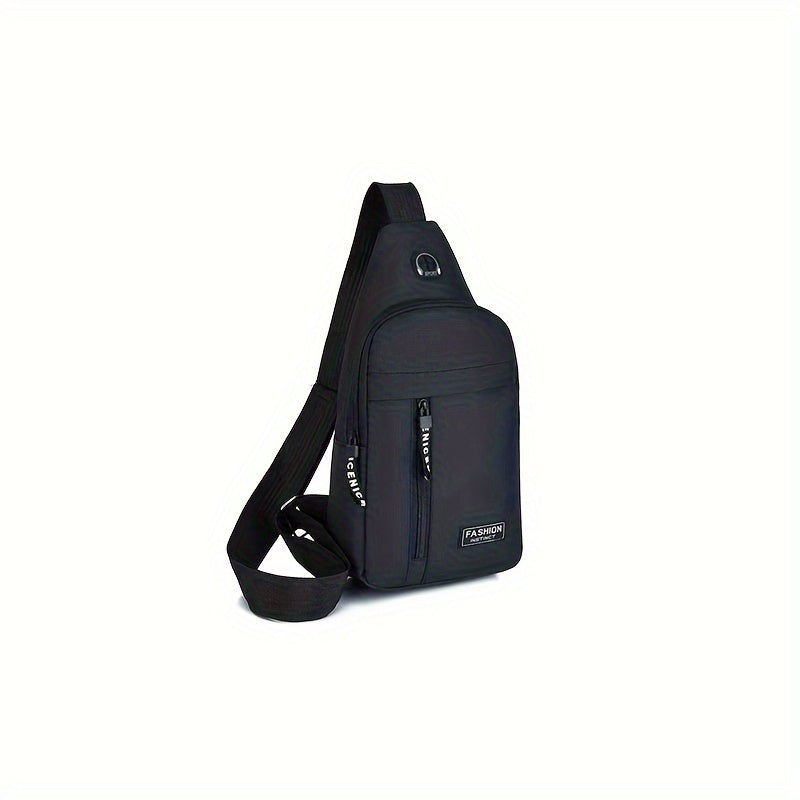 Men's Adjustable Chest Bag Outdoor Mountaineering Cycling One Shoulder Slant Cross Oxford Cloth Chest Bag