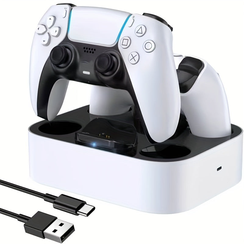 Fast & Safe PS5 Controller Charging Dock - LED Status, Multi-Controller Support, No Battery Needed
