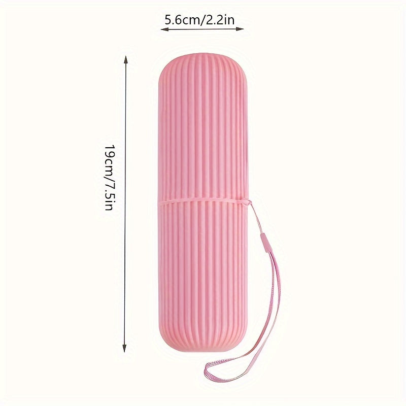Household Travel Mouthwash Cup Toothbrush Cup Makeup Brush Storage Box Travel Wash Cup Portable Couple Toothbrush Toothpaste Storage Box Simple Toothbrush Mouthwash Cup Toothjar Set Rope Color Random travel must have
