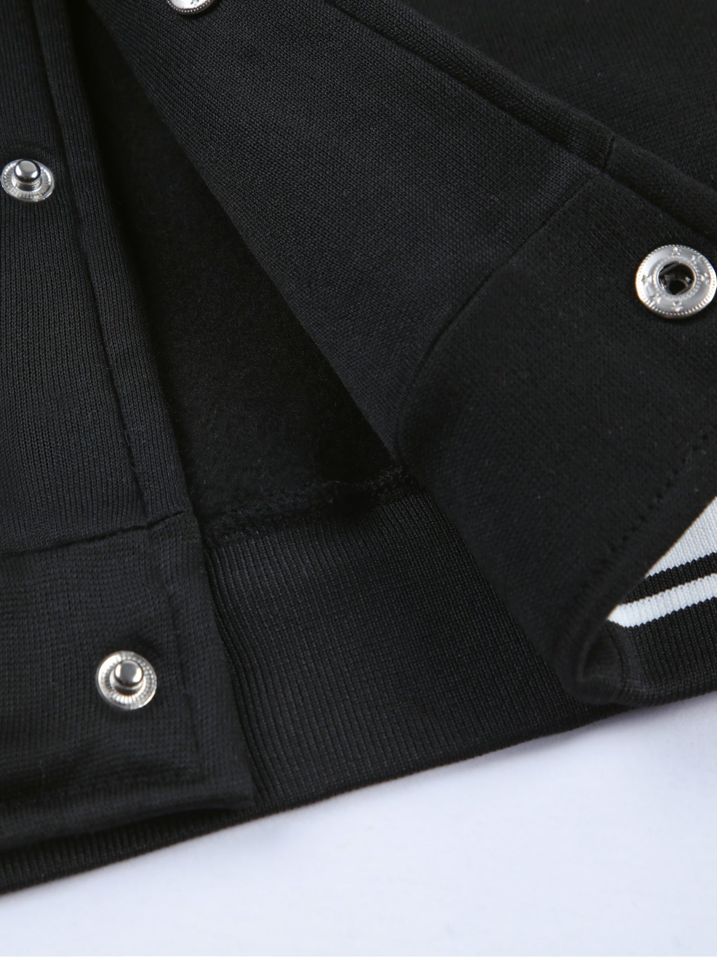 Warm Letter Print Star Pattern Embroidery Varsity Jacket, Men's Casual Color Block Button Up Jacket For Spring Fall School Baseball