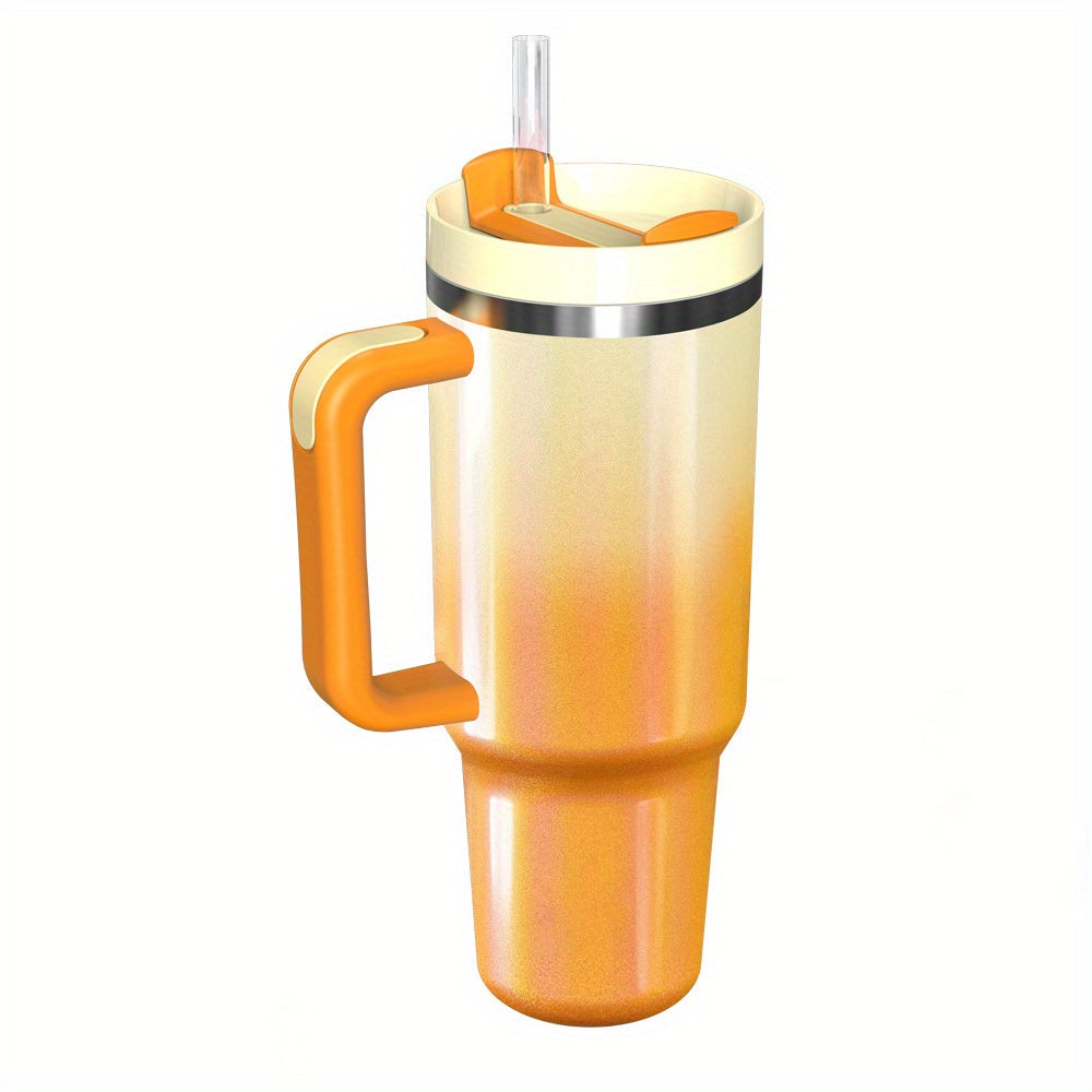 Sakura Train 40 OZ Fantasy series Stainless Steel Vacuum Insulated Tumbler with Handle and Straw Lid, Tumblers, Travel Mug for Water, Iced Tea or Coffee, Smoothie and More, BPA Free, Best Gift For Men And Women Birthday, Moth