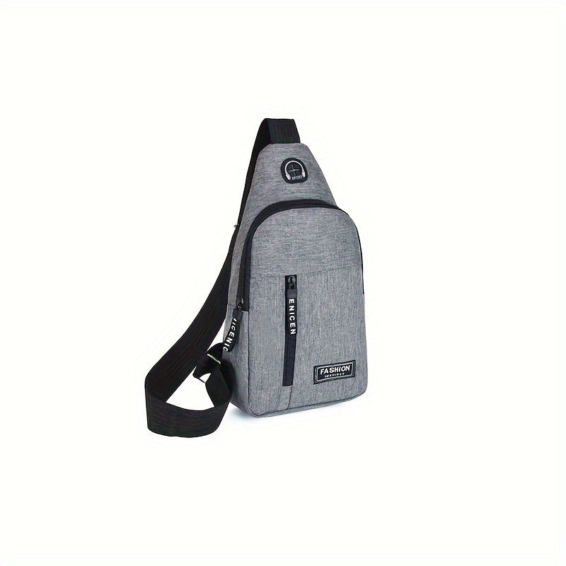 Men's Adjustable Chest Bag Outdoor Mountaineering Cycling One Shoulder Slant Cross Oxford Cloth Chest Bag