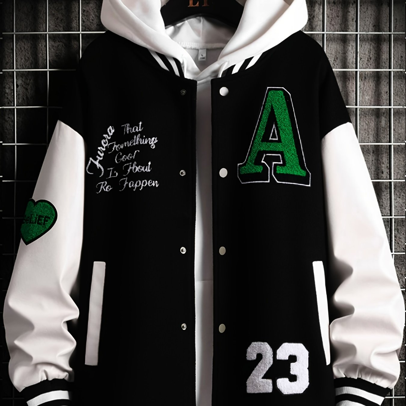 Men'S Loose-Fitting Casual Warm Baseball Jacket in Nine Colors for Spring, Autumn, And Winter. Features Exquisite Towel Embroidery And Letter Embroidery, Suitable for Both Men And Women, Effortlessly Showcasing Personality An