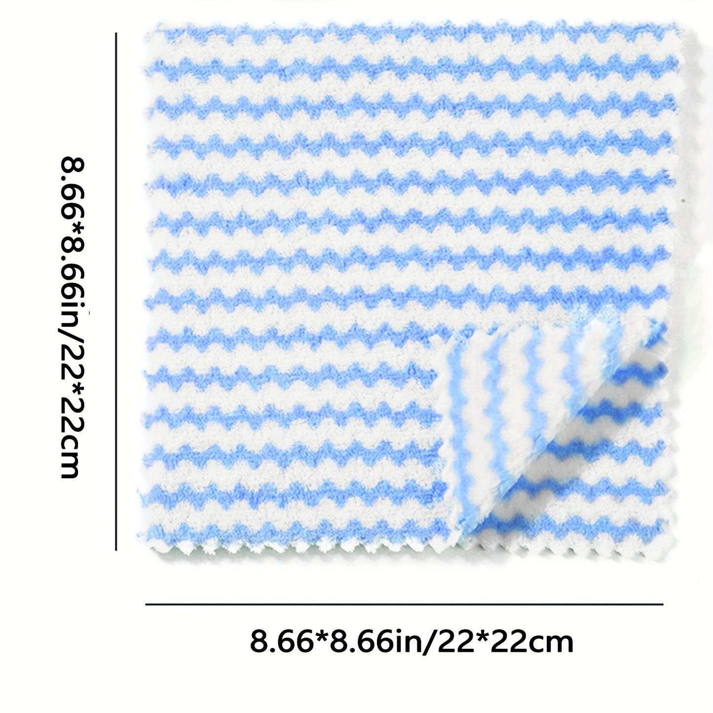5/10pcs Microfiber Dish Cloths, Thickened Coral Velvet Cationic Double-sided Dish Towels, Soft Absorbent Towels, Strong Stain Removal, Scouring Pads