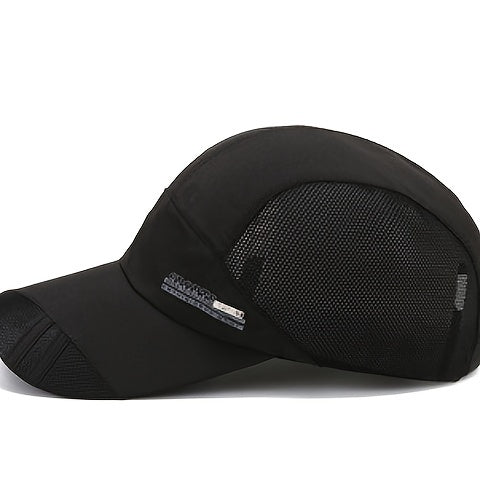 Men's Spring/Summer Lightweight Breathable Outdoor Casual Fishing Duckbill Cap Quick-Dry Thin Sports Baseball Hat
