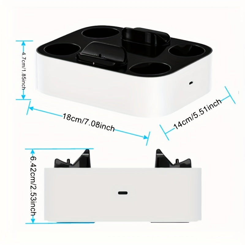 Fast & Safe PS5 Controller Charging Dock - LED Status, Multi-Controller Support, No Battery Needed