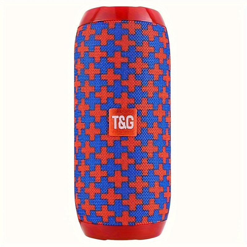 TG117 Portable Wireless Stereo Speaker System - Twin Speaker TWS Technology, Built-in Mic for Hands-Free Calls, FM Radio, TF Card & USB Playback - Perfect for Travel, Outdoor Adventures, and Indoor Entertainment