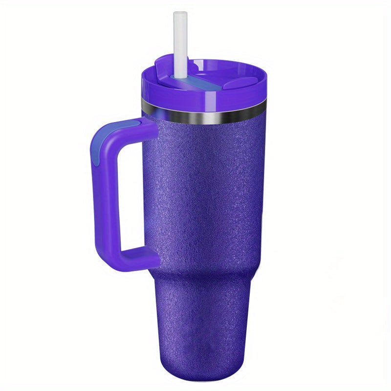 Sakura Train 40 OZ Fantasy series Stainless Steel Vacuum Insulated Tumbler with Handle and Straw Lid, Tumblers, Travel Mug for Water, Iced Tea or Coffee, Smoothie and More, BPA Free, Best Gift For Men And Women Birthday, Moth