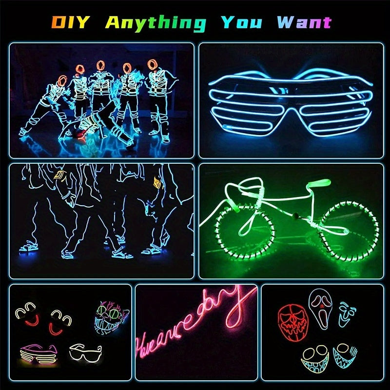 2m 4m LED Strip Car Interior Decorations Atmosphere Light RGB Neon DIY Dashboard Ambient Optical Fiber Strips Lamp with USB Drive