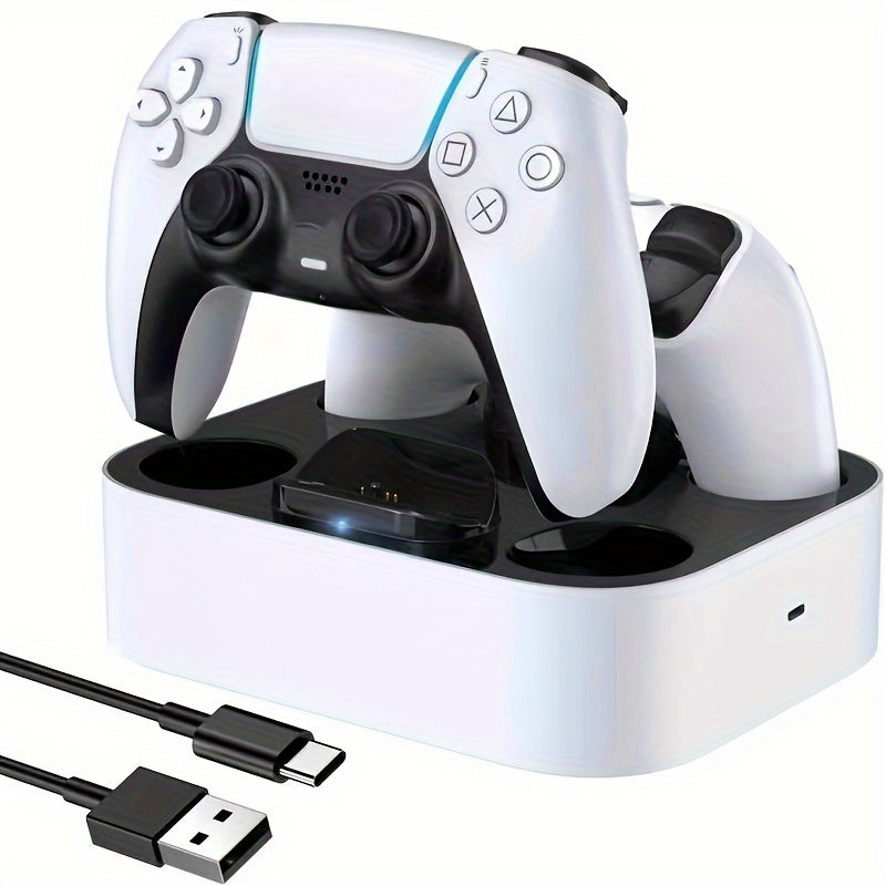 Fast & Safe PS5 Controller Charging Dock - LED Status, Multi-Controller Support, No Battery Needed