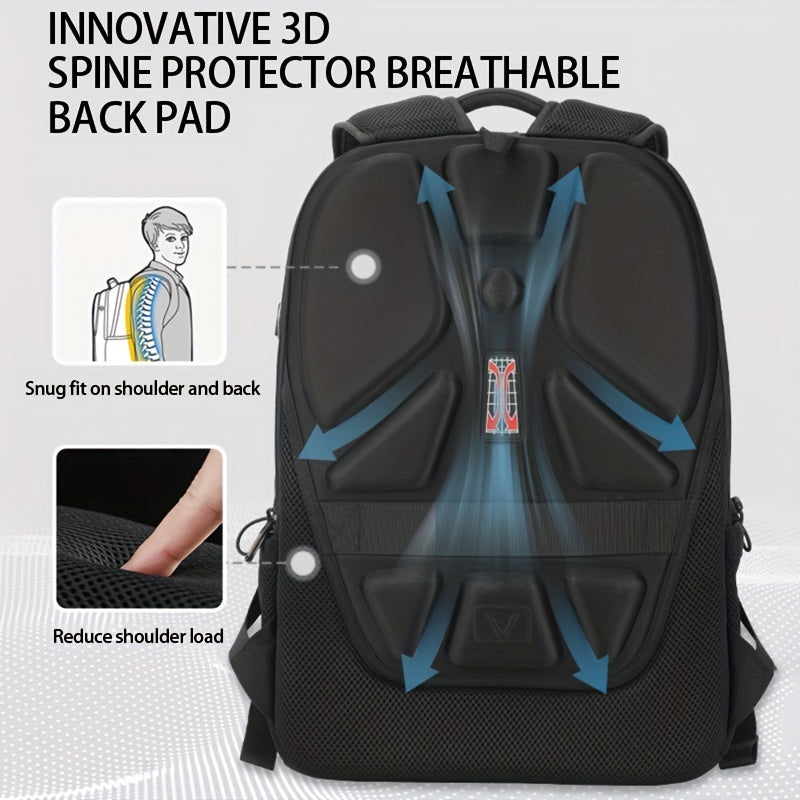 Travel Laptop Backpack, Waterproof Anti Theft Backpack With Lock And USB Charging, Large 17-17.3inch/43.18-43.94cm Computer Business Backpack For Men Women, School College Backpack, School bags, Valentines Gifts