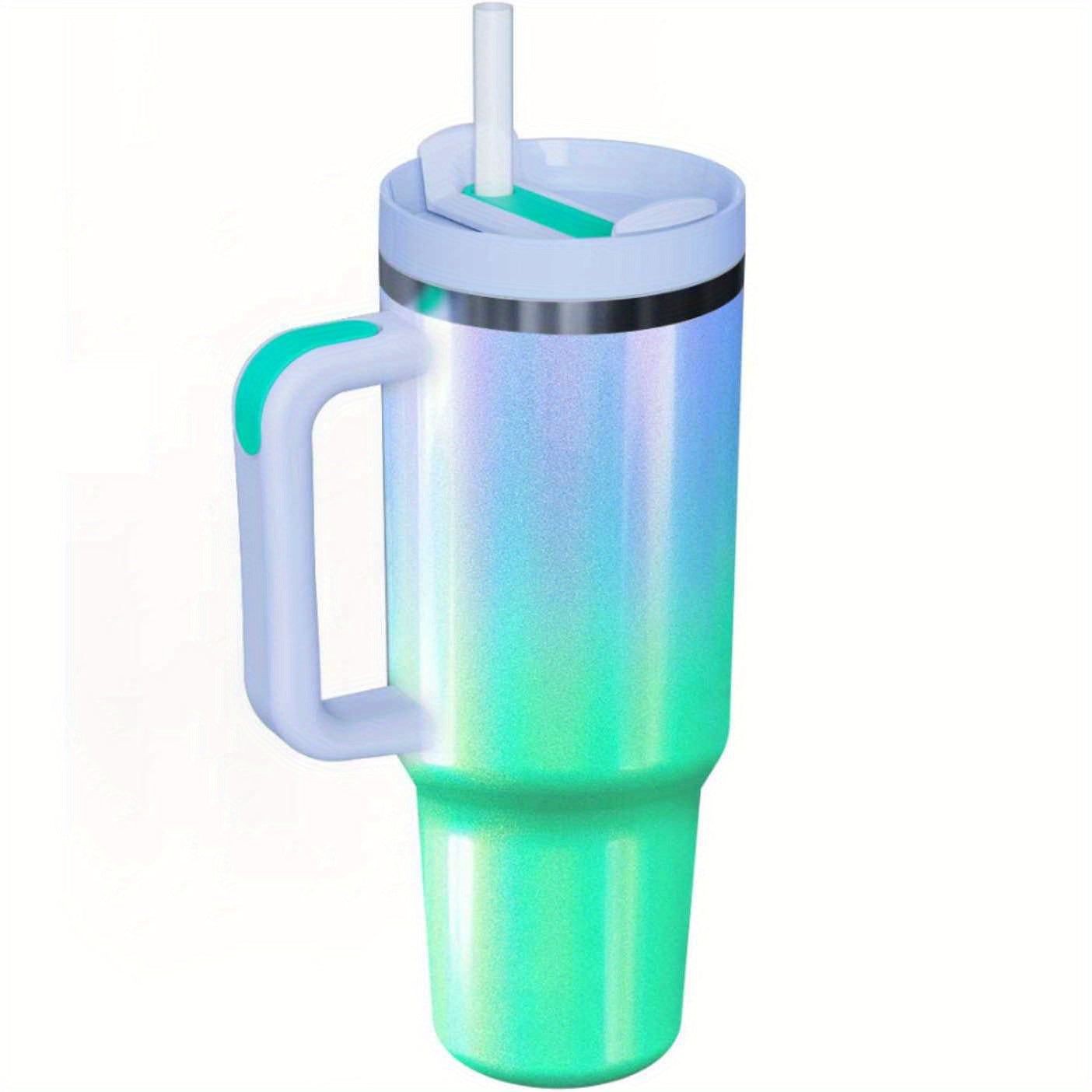 Sakura Train 40 OZ Fantasy series Stainless Steel Vacuum Insulated Tumbler with Handle and Straw Lid, Tumblers, Travel Mug for Water, Iced Tea or Coffee, Smoothie and More, BPA Free, Best Gift For Men And Women Birthday, Moth