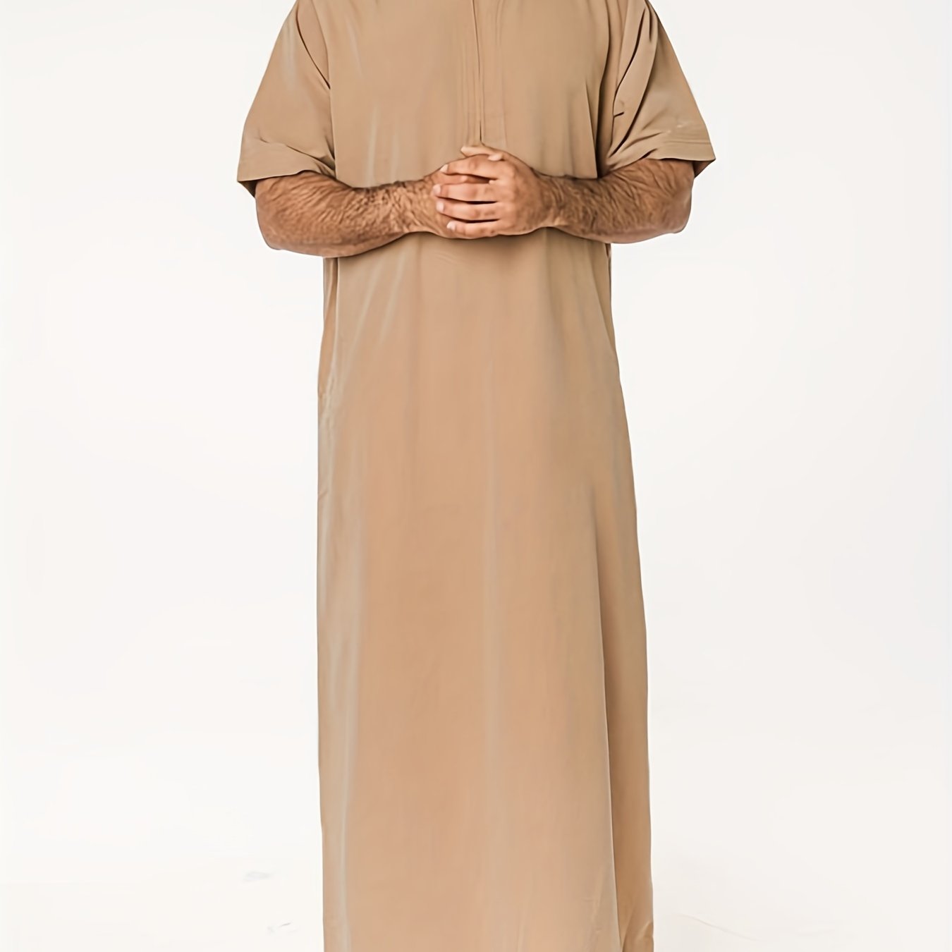 Ramadan Thobe - Exclusively Designed for Men, Long Sleeve Elegant Robe, Traditional Abaya Dress, Comfortable Clothing, Inspired by Saudi Arabic Culture, Jubba and Dishdasha Style, Perfect for Ramadan Celebrations