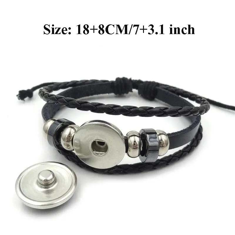 1pc 12 Constellation Luminous Bracelet Men's And Women's Fashion Multi-layer Woven Bracelet