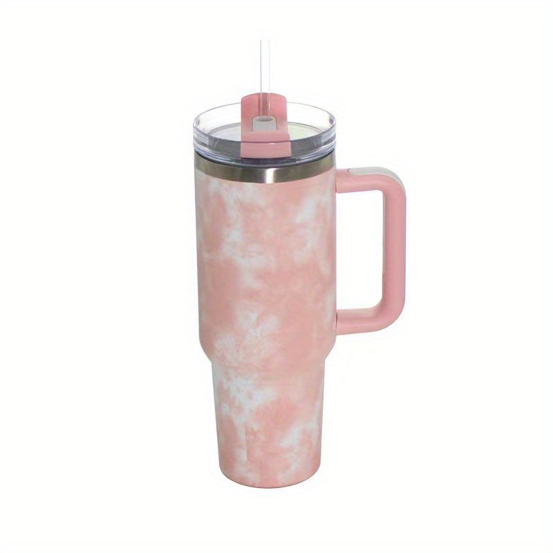 Sakura Train 40 OZ Fantasy series Stainless Steel Vacuum Insulated Tumbler with Handle and Straw Lid, Tumblers, Travel Mug for Water, Iced Tea or Coffee, Smoothie and More, BPA Free, Best Gift For Men And Women Birthday, Moth