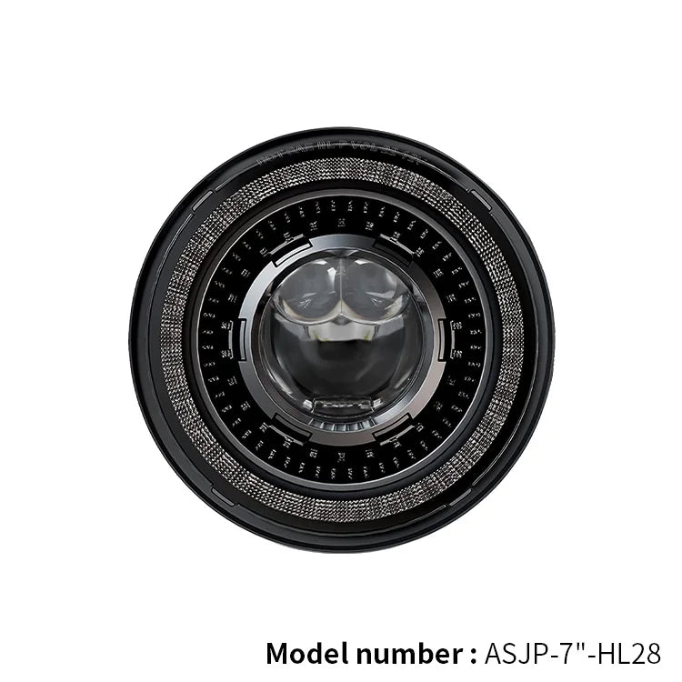 New Style 7 Inch Round Headlamp with DRL and Turn signal High Low Beam Projector Headlight for 1982 Porsche 928 Motorcycle