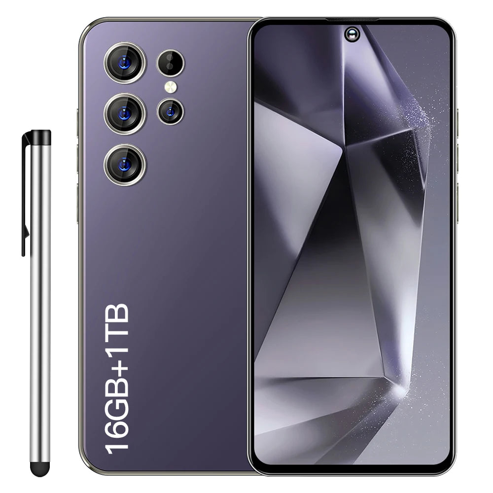 2024 Latest Android 13 AI Smartphone S24ultra Mobile Phone With Stylus Pen 7.3inch Big Screen Mviles 5g Telefono Inteligente