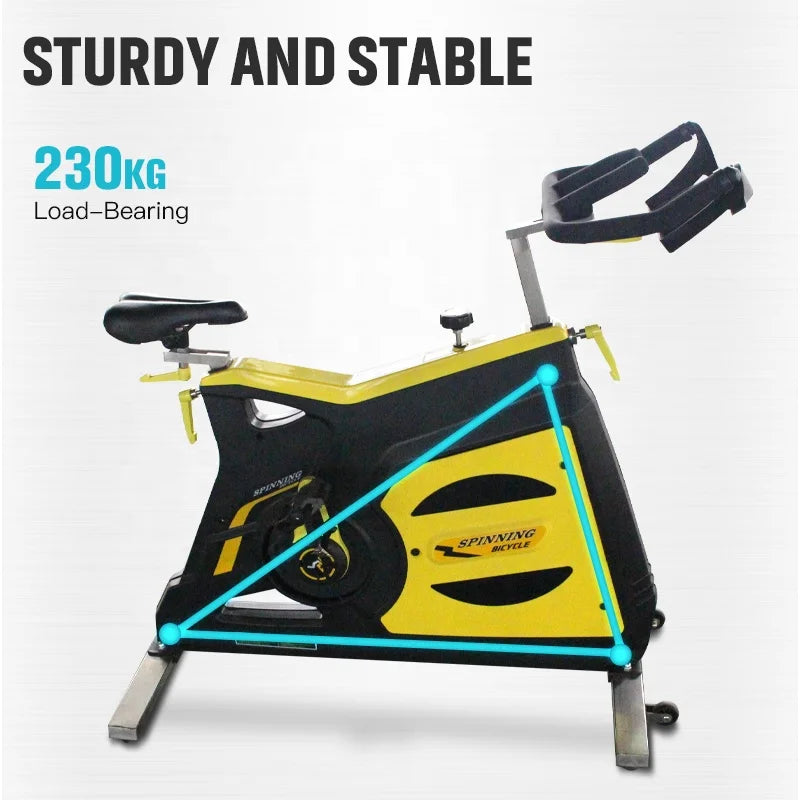 Wholesale High Quality Bodybuilding Gym Fitness Equipment Home Indoor Exercise Bike With Height Adjustment
