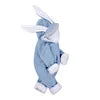New Arrival Baby Zip up Romper Winter Warm Thick Jumpsuit Cartoon Hooded Ear Pullout Overral Baby Clothes