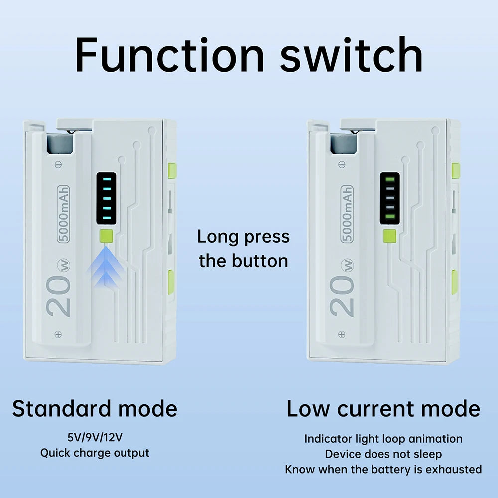 1*21700 Battery Box DIY Kit Battery Charger Case DIY Power Bank Box 20W Fast Charging For Phone Charging Not Including Batteries