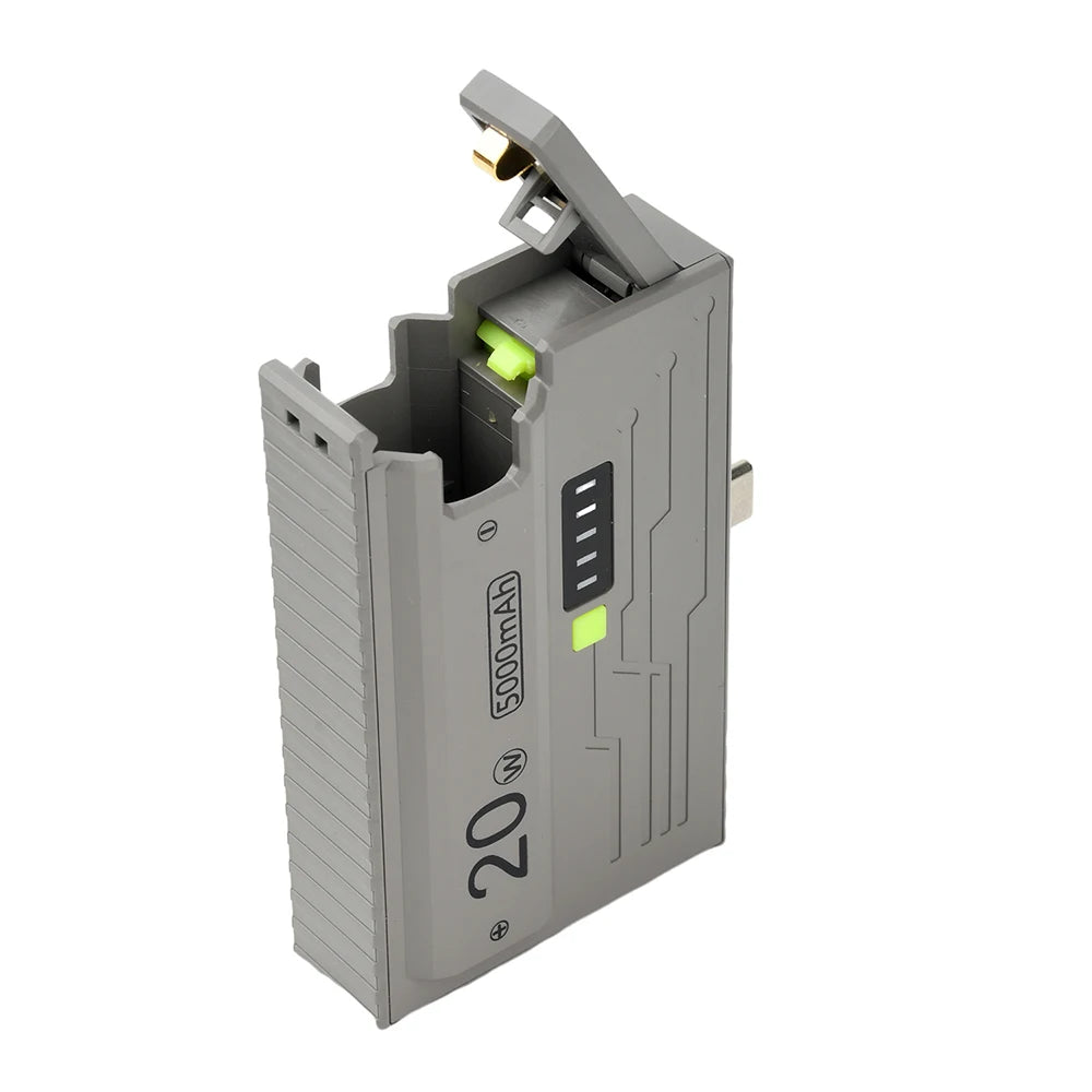 1*21700 Battery Box DIY Kit Battery Charger Case DIY Power Bank Box 20W Fast Charging For Phone Charging Not Including Batteries