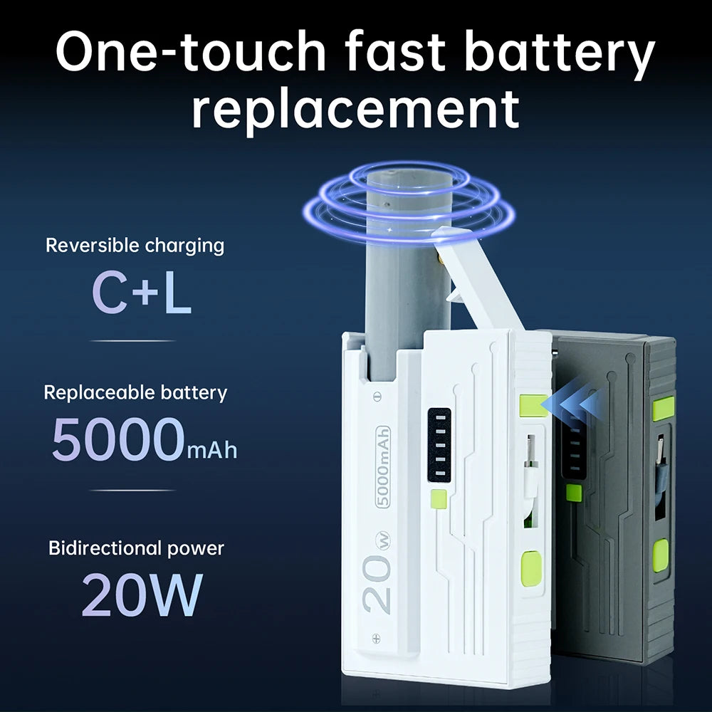 1*21700 Battery Box DIY Kit Battery Charger Case DIY Power Bank Box 20W Fast Charging For Phone Charging Not Including Batteries