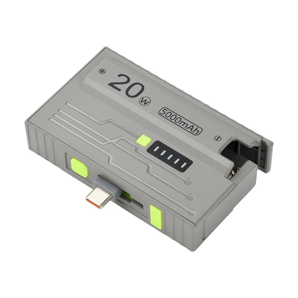 1*21700 Battery Box DIY Kit Battery Charger Case DIY Power Bank Box 20W Fast Charging For Phone Charging Not Including Batteries