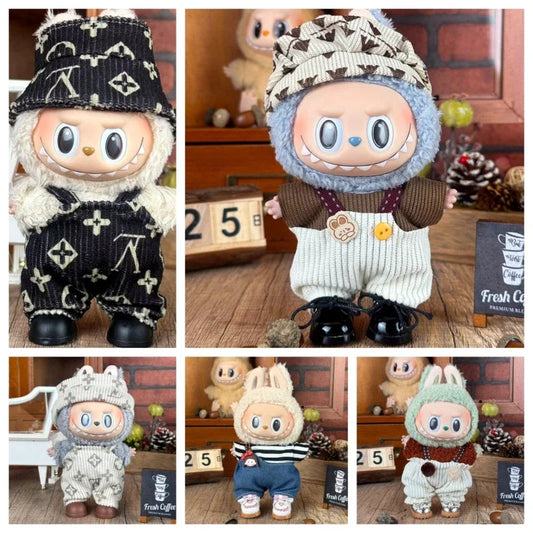 Only clothes: Cute casual style overalls The fashionable and creative dressing of dolls adds a touch of vitality to your dolls