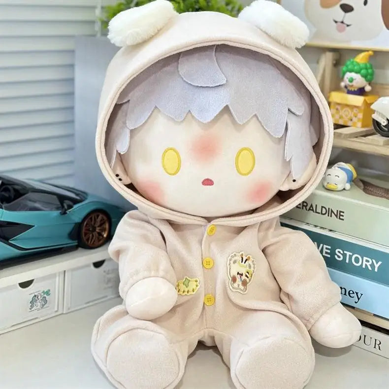 40cm Cotton Sitting Dolls' Clothes Non-attribute Doll Clothes Accessories Cute Jumpsuit Cartoon Dress-up Plush Toy Children Gift