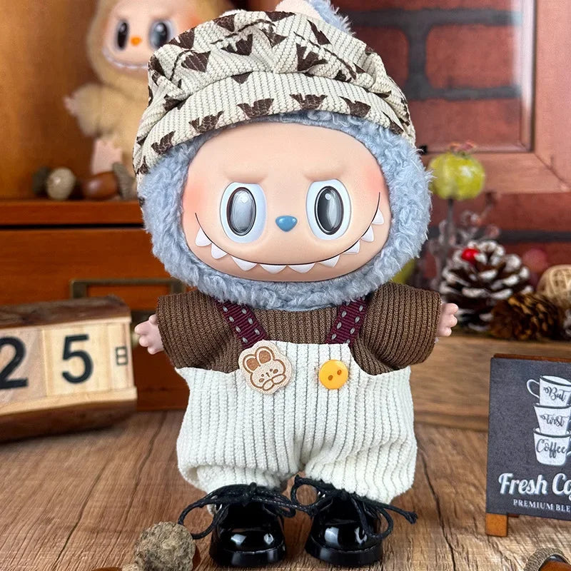 Only clothes: Cute casual style overalls The fashionable and creative dressing of dolls adds a touch of vitality to your dolls