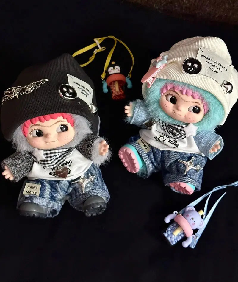 Only Clothes 20cm Doll Clothes Cotton Doll Blind Box Plush Doll Clothing Wow Cool Wakuku Doll Clothes Multiple Styles Set