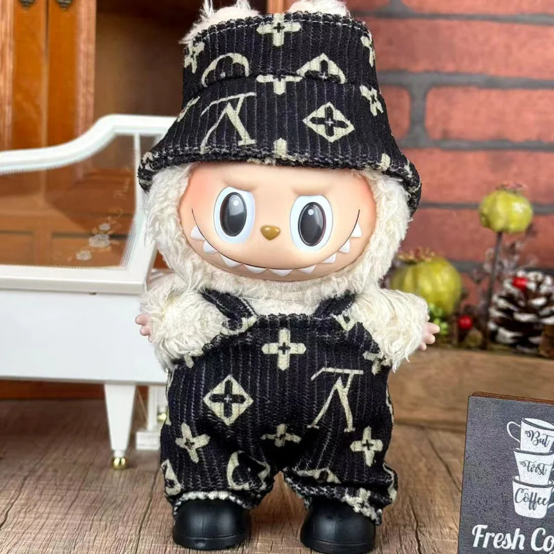 Only clothes: Cute casual style overalls The fashionable and creative dressing of dolls adds a touch of vitality to your dolls